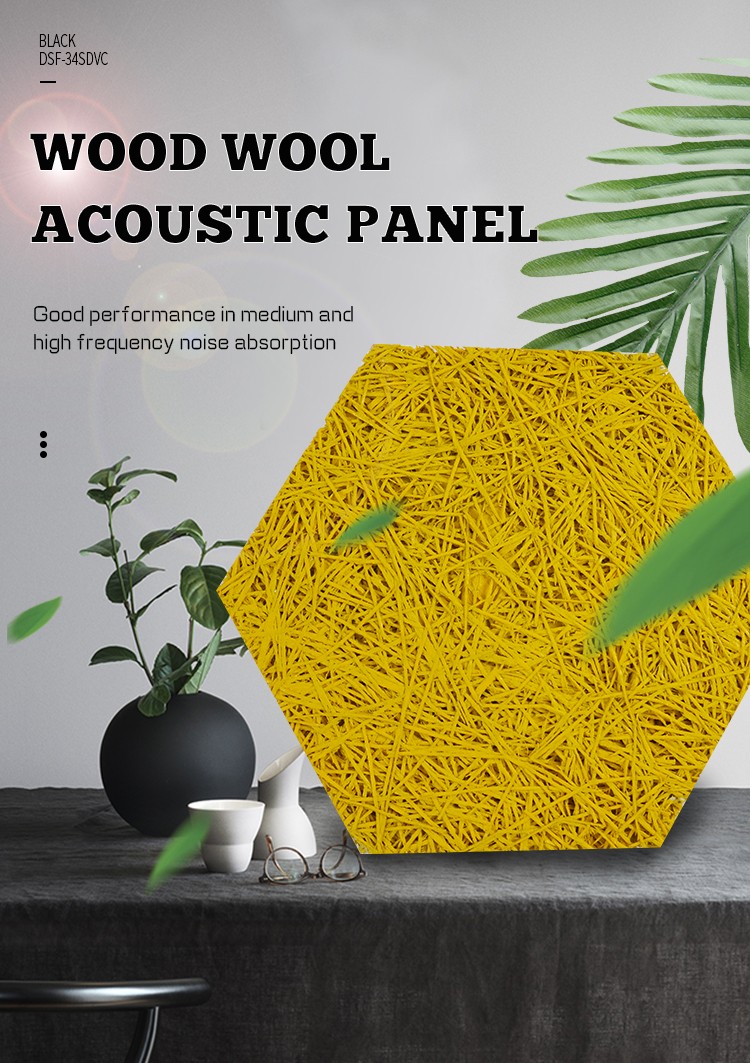 Wood Wool Fibre Board Acoustic Panel-1