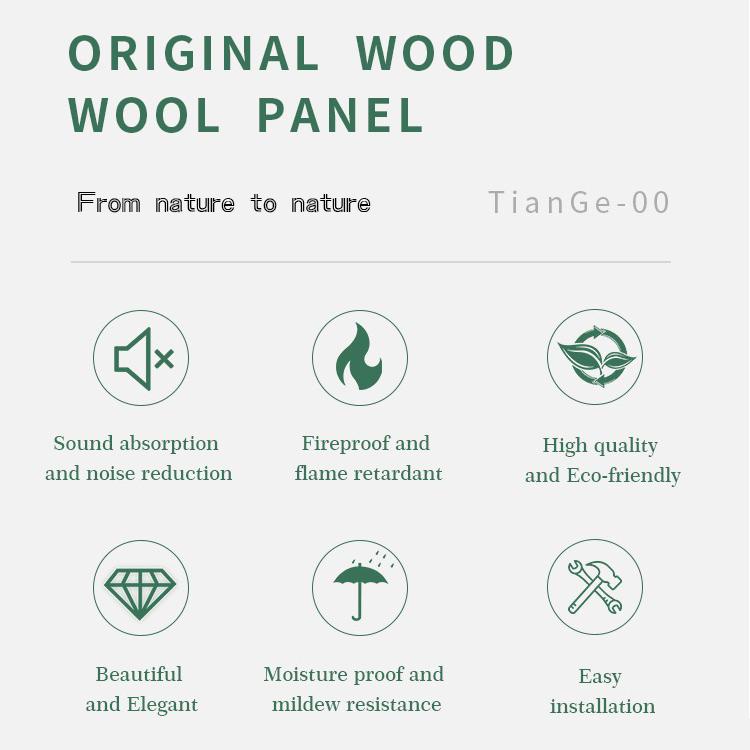 Wood Wool Fibre Board Acoustic Panel-2