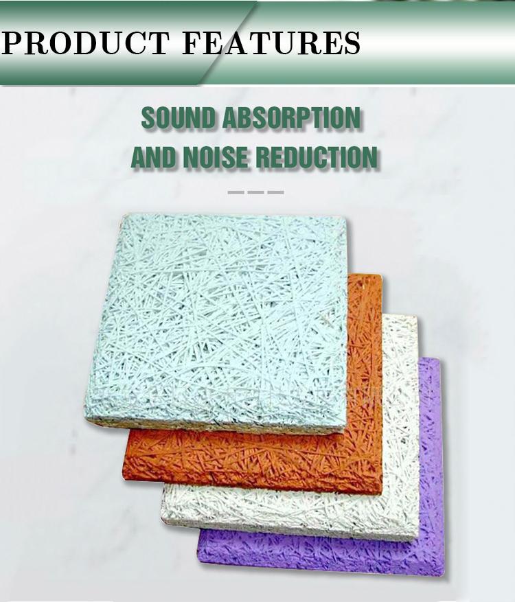 Wood Wool Fibre Board Acoustic Panel-4