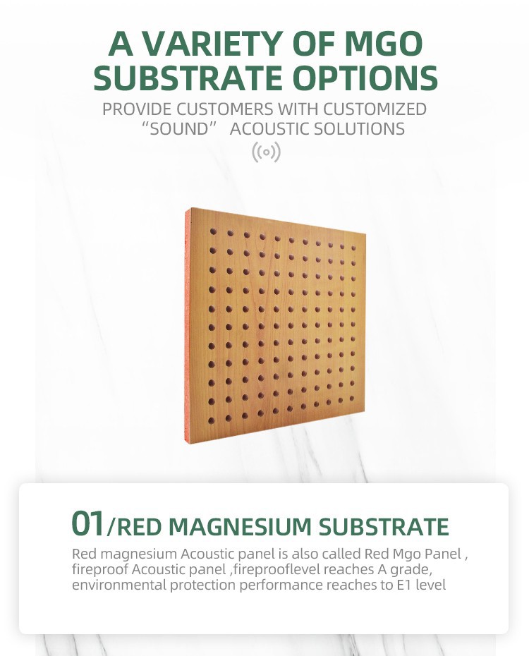 Red Mgo Board Perforated Acoustic Panel-2