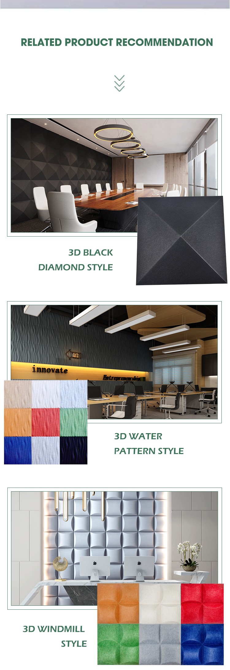 3D Four pointed star Acoustic Wall Panels-12