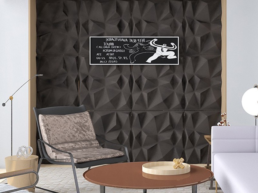 3D Diamond Acoustic Wall Panels