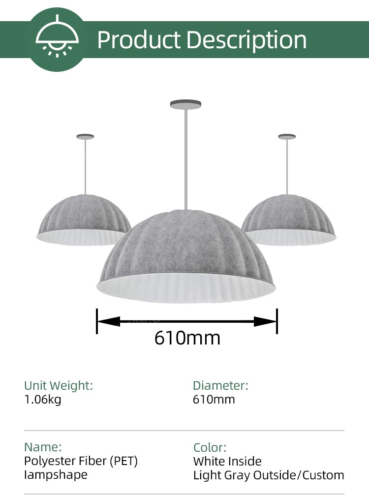 Polyester Fiber Acoustic Lampshade-3