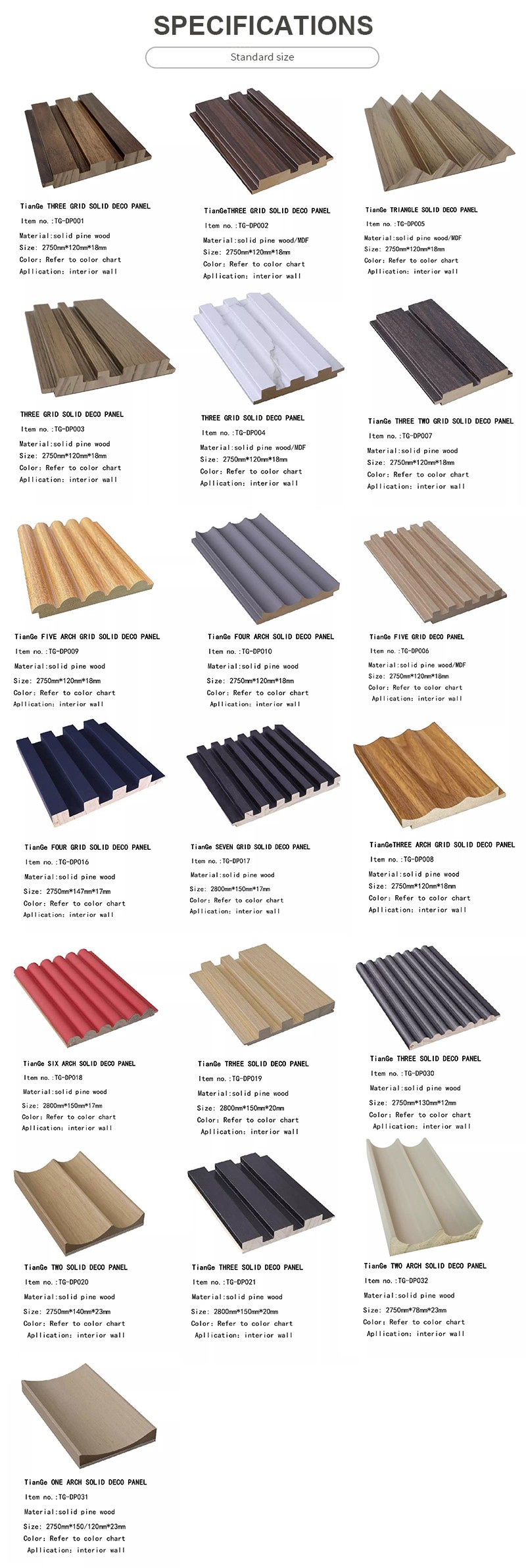 Solid Wooden Grating Wall Panel-4