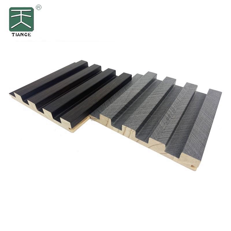 PVC Finish Grating Solid Wooden Fluted Panel