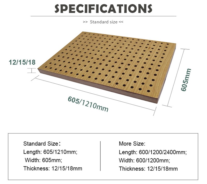 Acoustic Perforated Wood Ceiling Panels-2