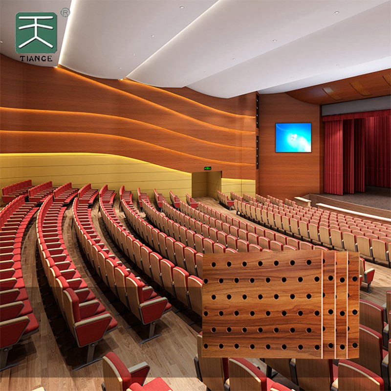 Perforated Timber Panels For Auditorium