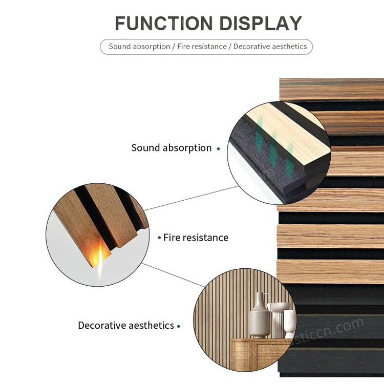 Grooved Slatted Acoustic Panel