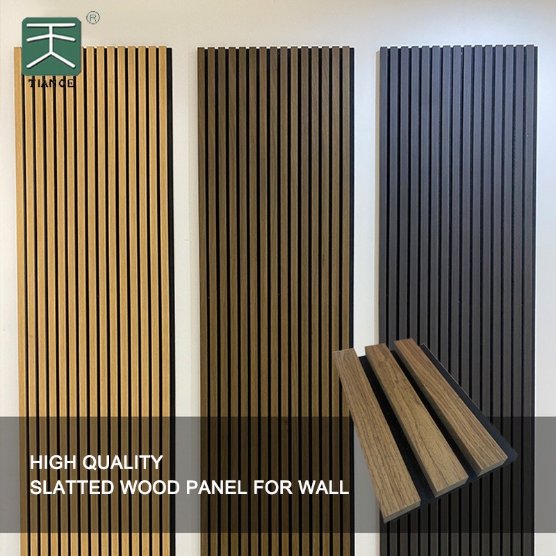 High Quality Slatted Wood Panel For Wall-1