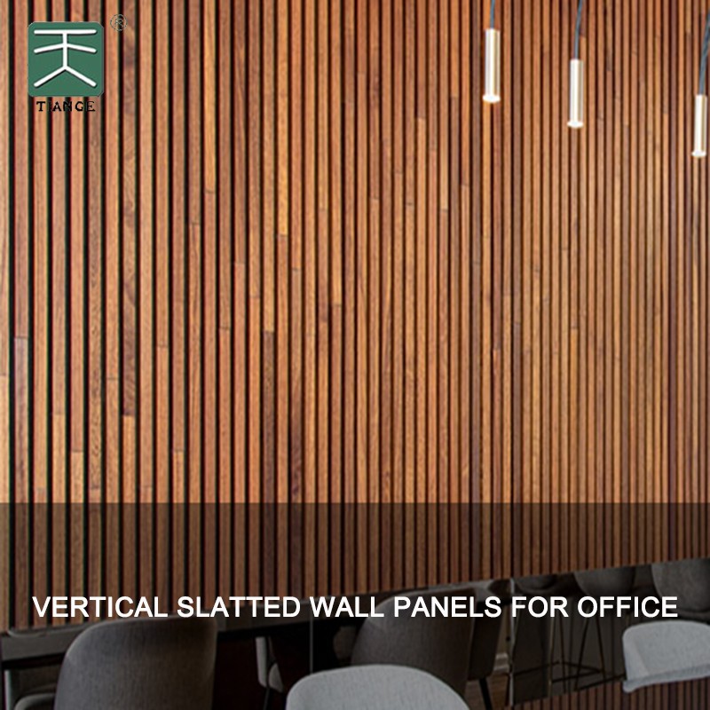 Vertical Slatted Wall Panels For Office-1