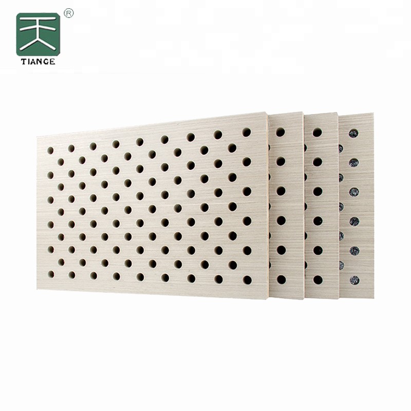 Perforated Acoustic Wood Panels For Lecture Hall