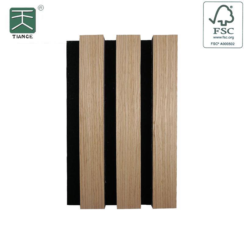 Acoustic Slat Wood Wall Panels For Hotel