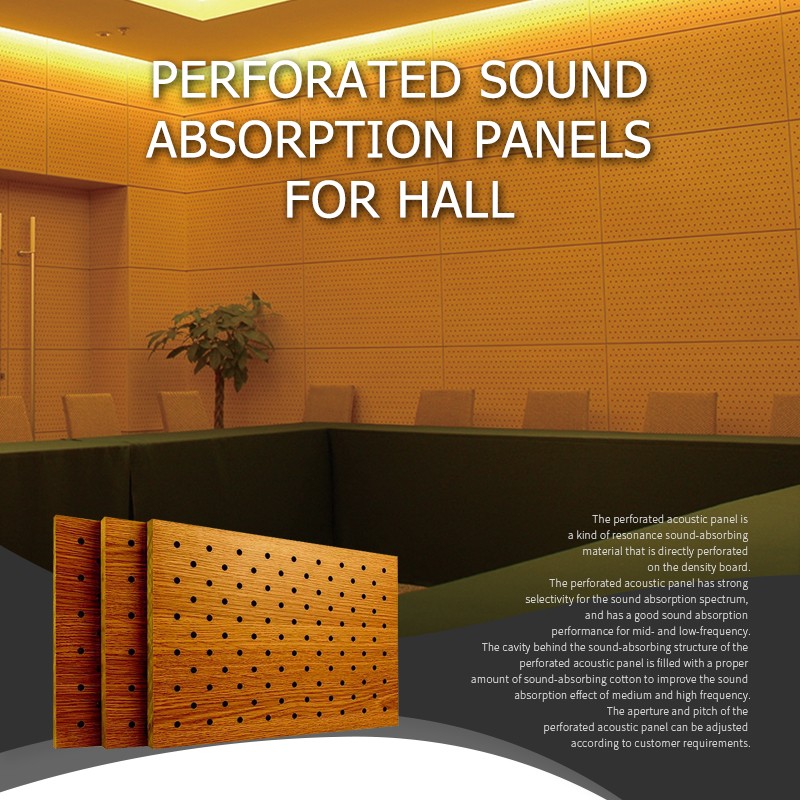 Perforated Sound Absorption Panels For Hall