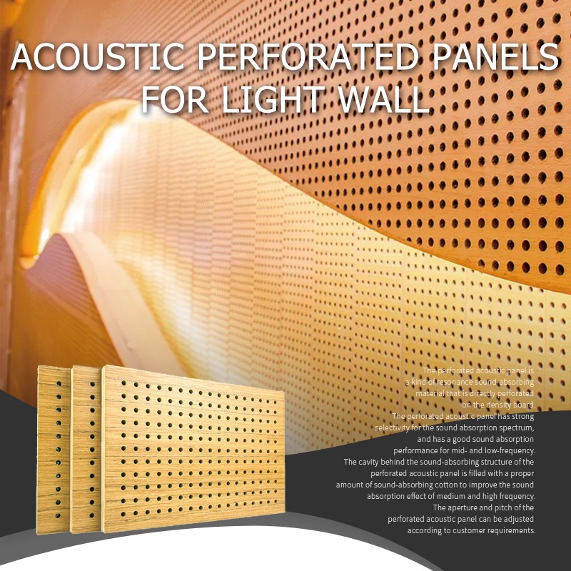 Acoustic Perforated Panels For Light Wall