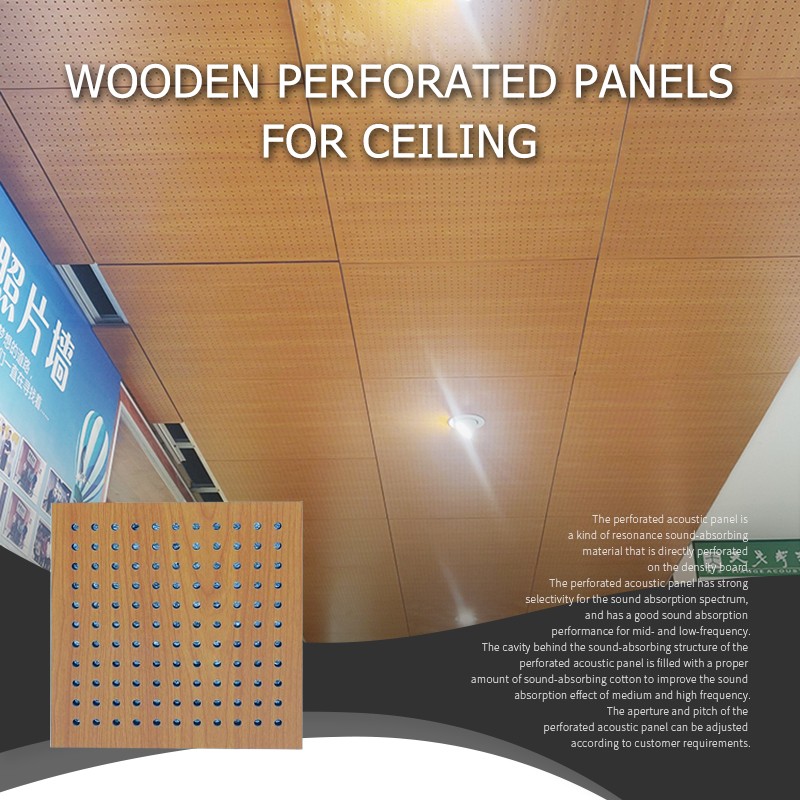 Wooden Perforated Panels For Ceiling