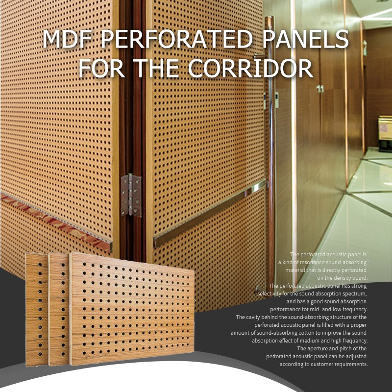 Mdf Perforated Panels For The Corridor