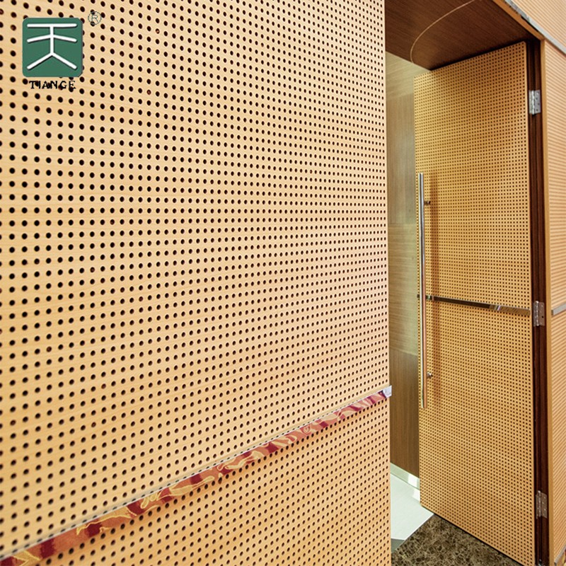 Perforated Acoustic Wall Panels For Invisible Door