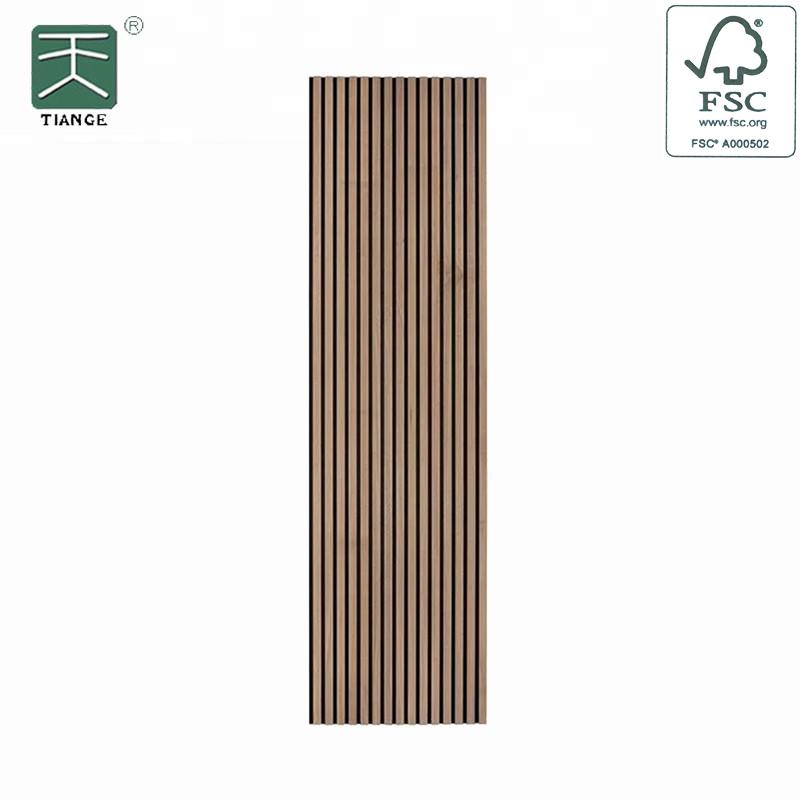 Rustic Walnut Wood Slat Wall Panel