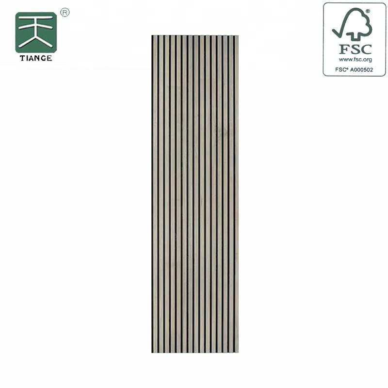 Silver Oak Wood Slat Acoustic Panels