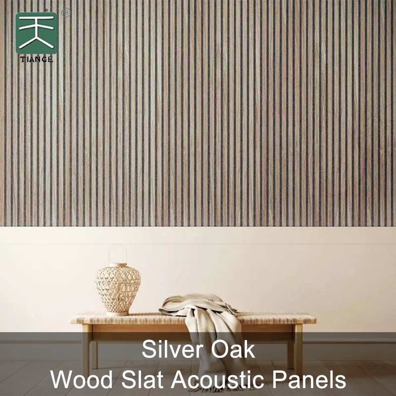 Silver Oak Wood Slat Acoustic Panels-1