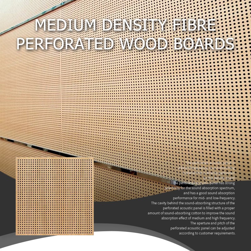 Medium Density Fibre Perforated Wood Boards