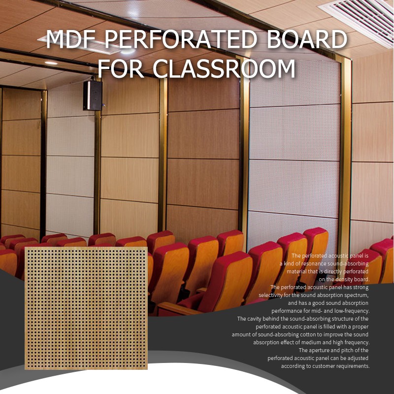 Mdf Perforated Board For Classroom