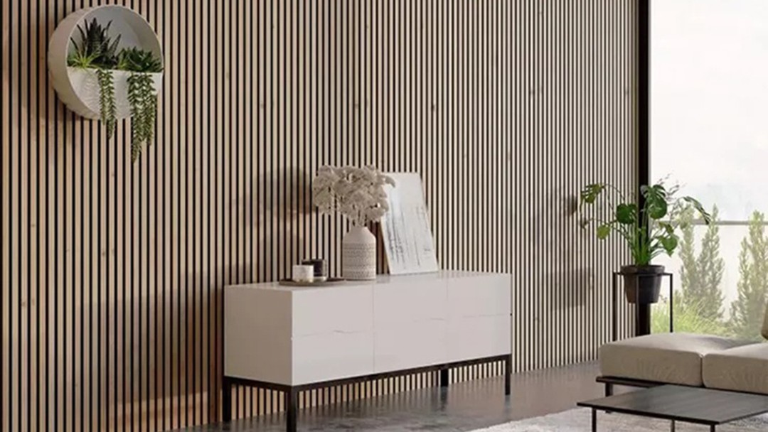 Acoustic Slat Wood Wall Panel Can Create A Modern Space