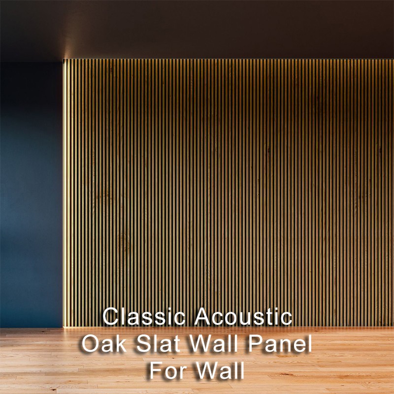 Classic Acoustic Oak Slat Wall Panel For Wall-1