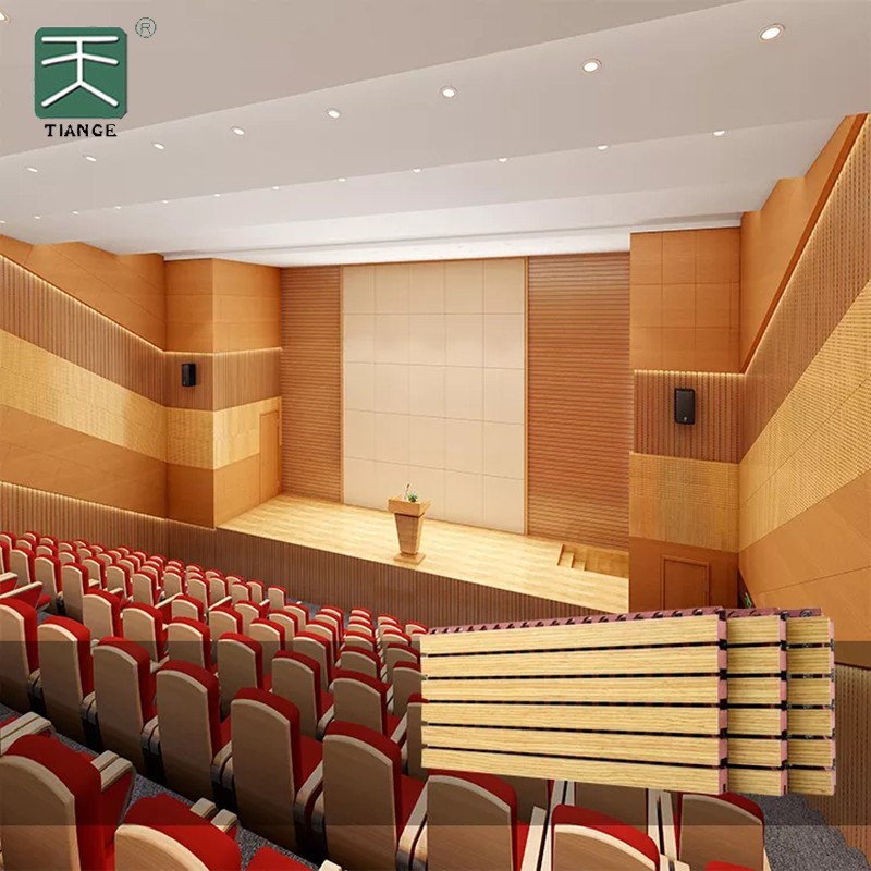 Grooved Wall Panelling For Lecture Hall