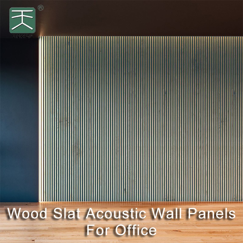 Wood Slat Acoustic Wall Panels For Office-1