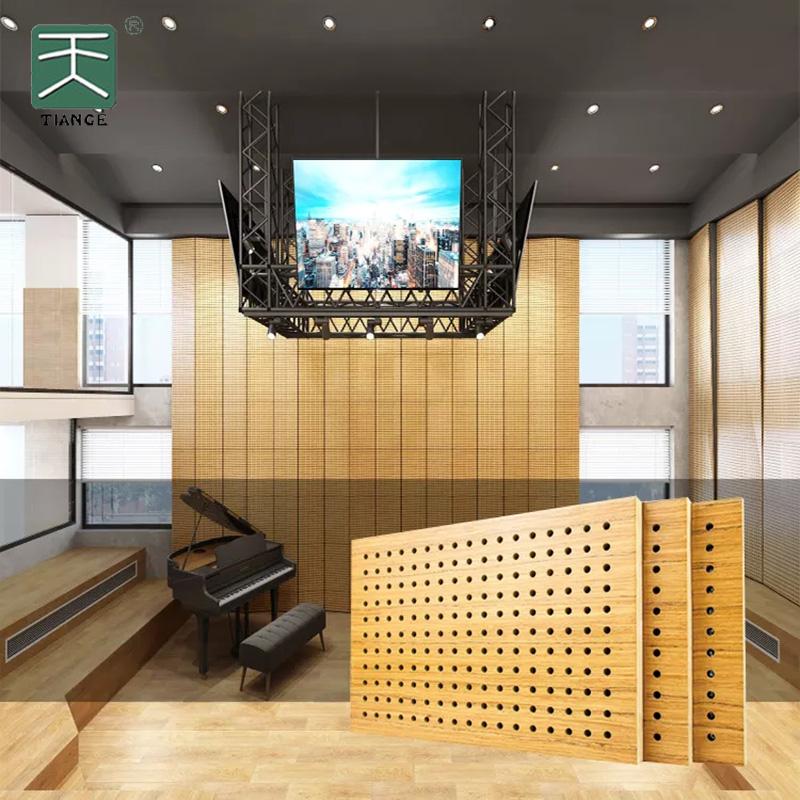 Wooden Wall Acoustic Perforated Board Panels