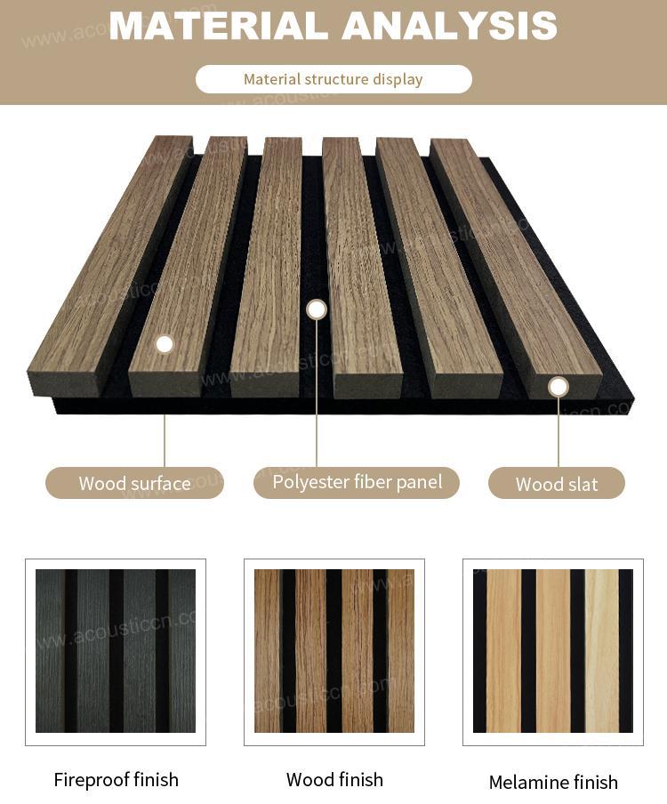 Acoustic Wood Wall Vertical Slat Panels-4