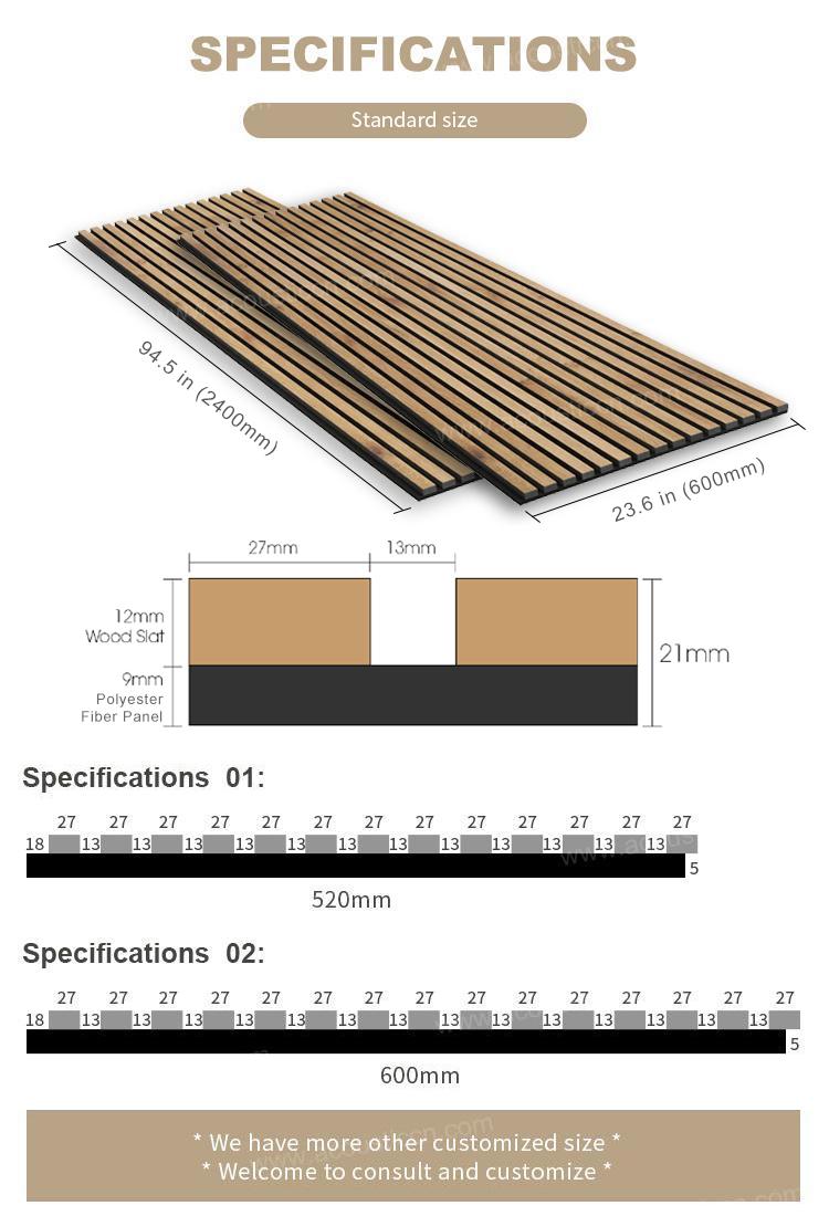 Acoustic Wood Wall Vertical Slat Panels-5