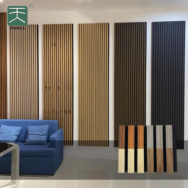 Natural Acoustic Wooden Slats Wall Panels