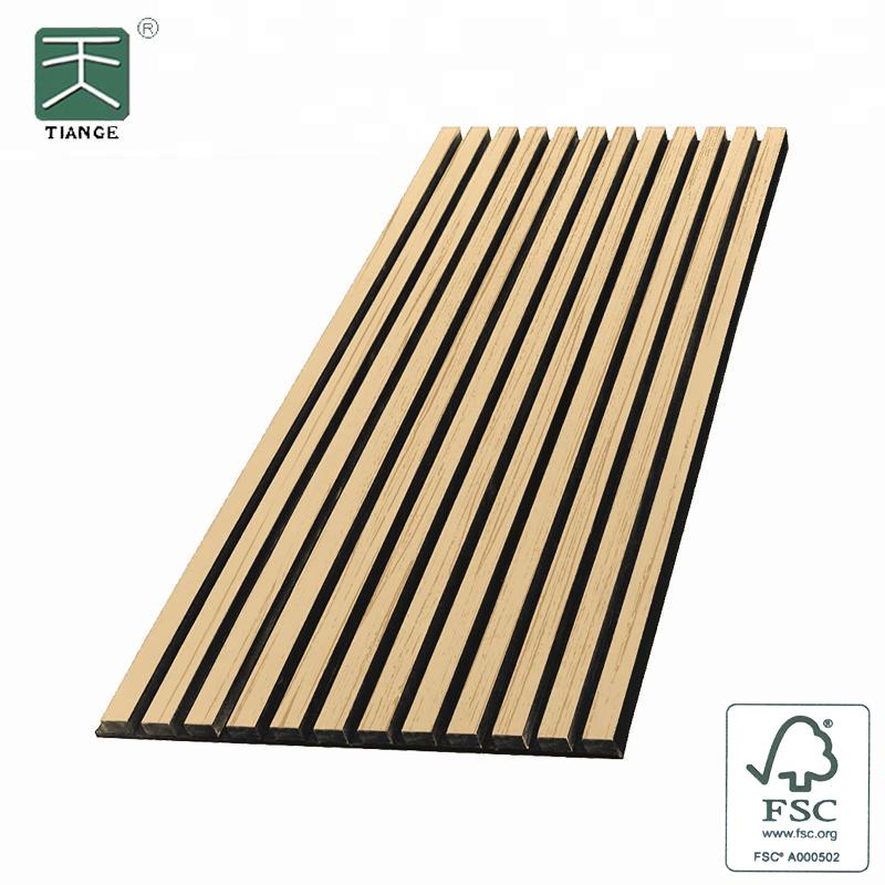 Interior Natural Wood Acoustic Slat Panels