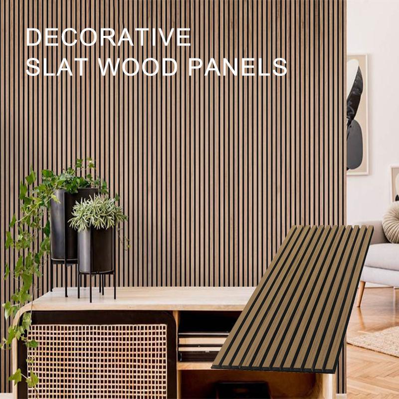 Wholesale Acoustic Decorative Slat Wood Panels-1