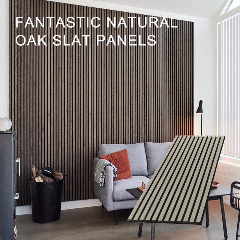 Acoustic Fantastic Natural Oak Slat Panels-1