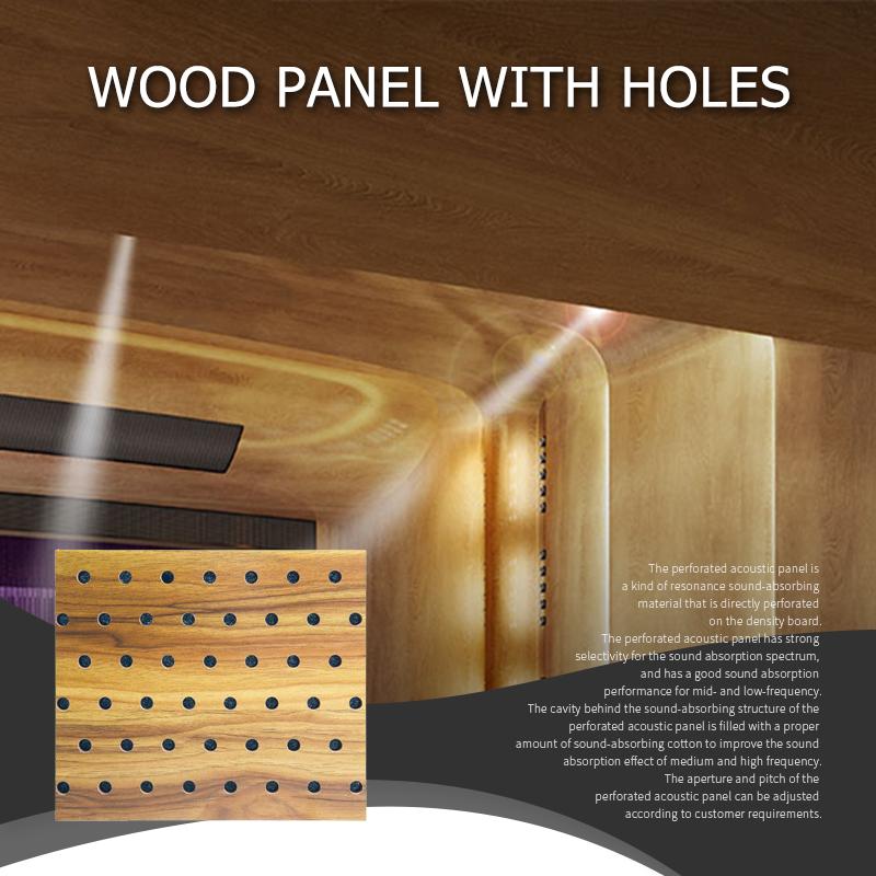 Wood Panel With Holes Elevates Hall Decor