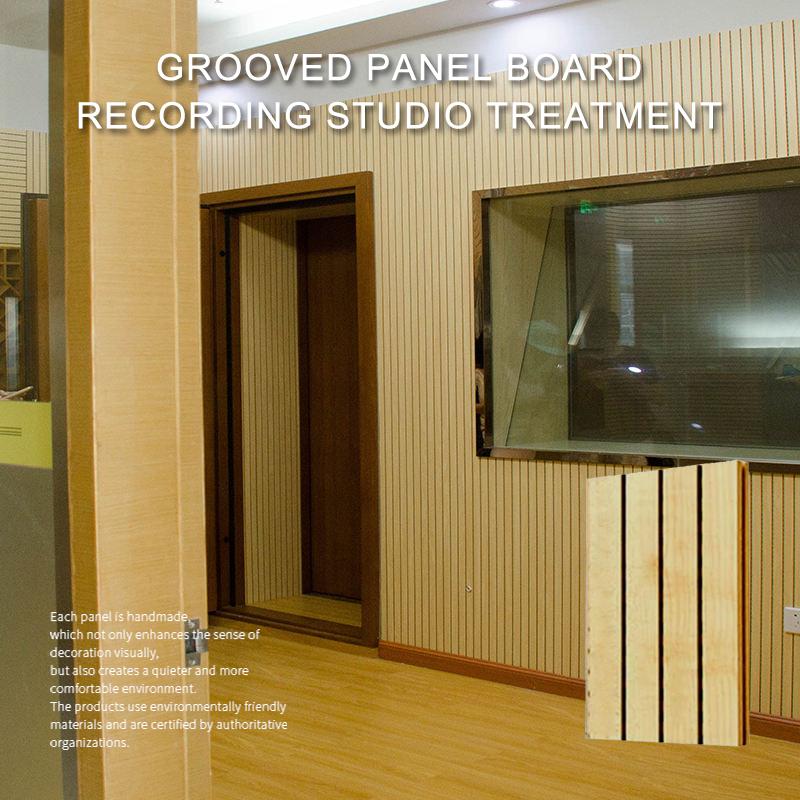 Grooved Panel Board Recording Studio Treatment-1