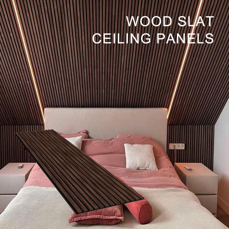 Wood Slat Ceiling Panels for Interior Decoration-1