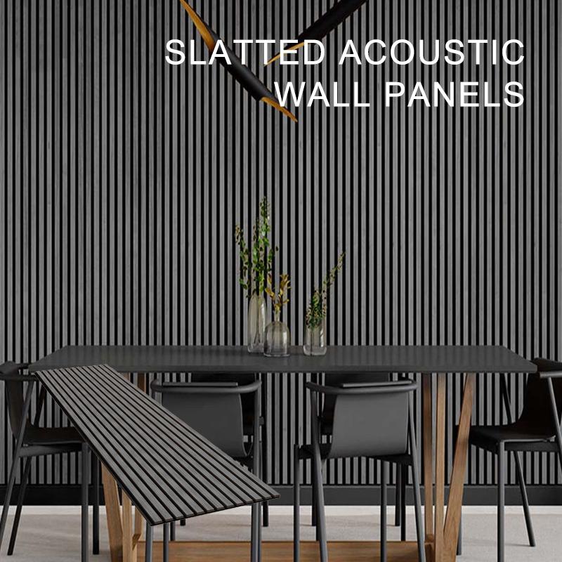 Slatted Acoustic Wall Panels for Restaurant-1