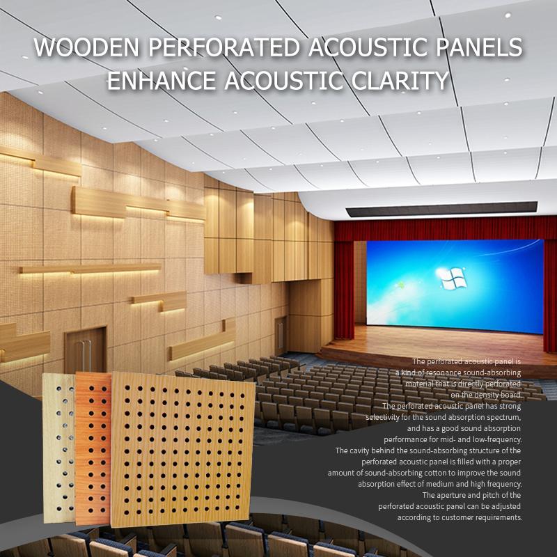 Wooden Perforated Acoustic Panels Enhance Acoustic Clarity