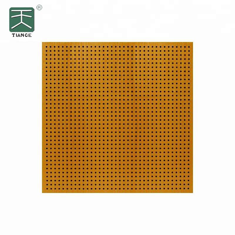 Perforated Wood Acoustic Wall Panels for Reduced Echo