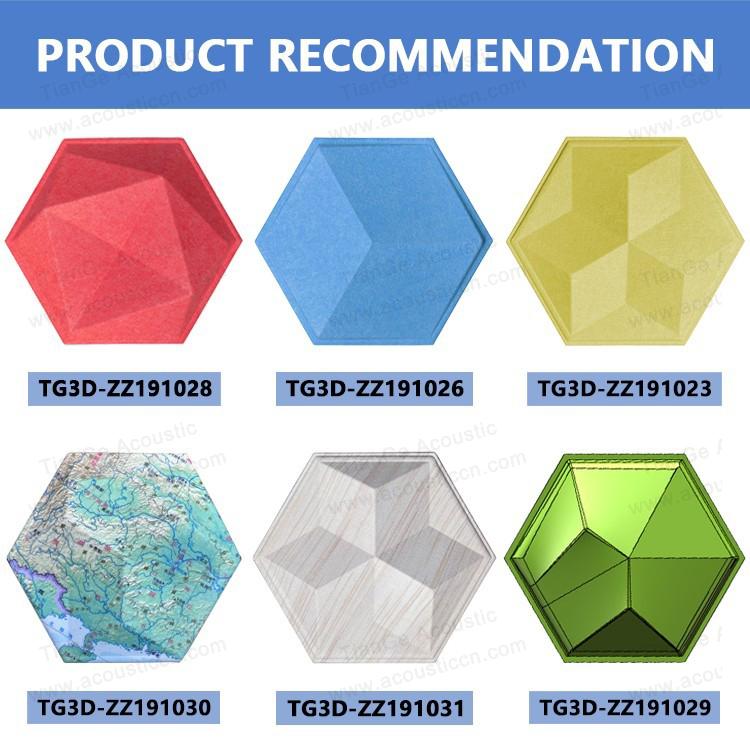 3D Hexagonal PET Acoustic Panel