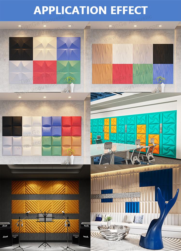 3D Square PET Acoustic Panel-4