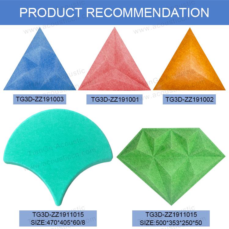 3D Triangle PET Acoustic Panel