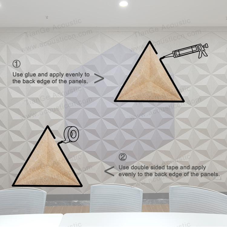 3D Triangle PET Acoustic Panel