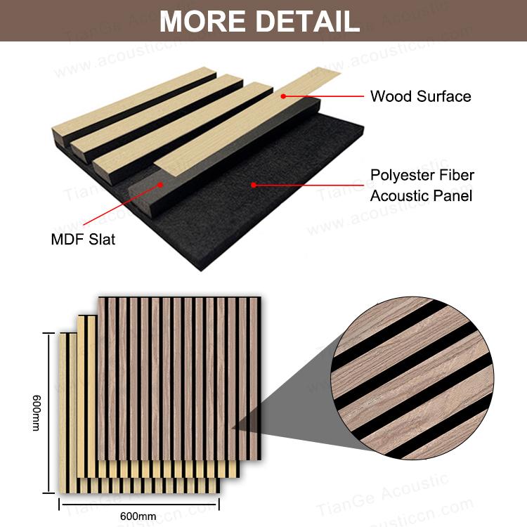 Akupanel 60cm Acoustic Slat Wood Panels