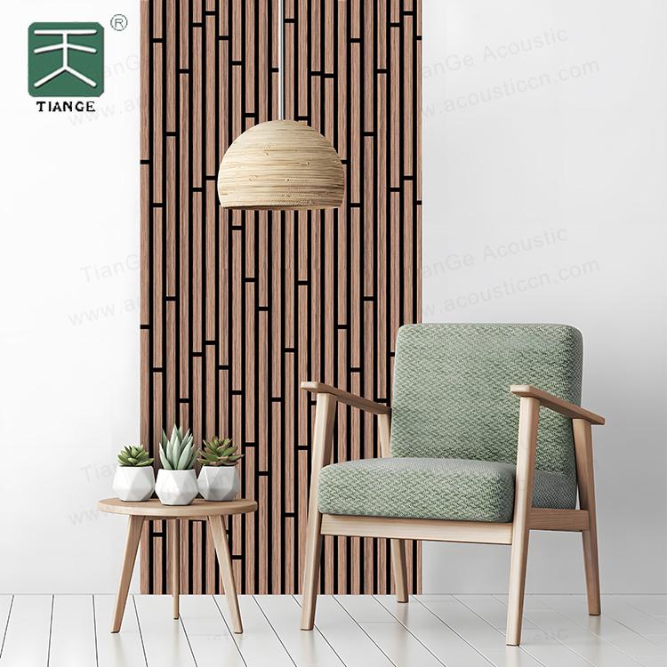 Irregularly Shaped Wood Slat Wall Panel