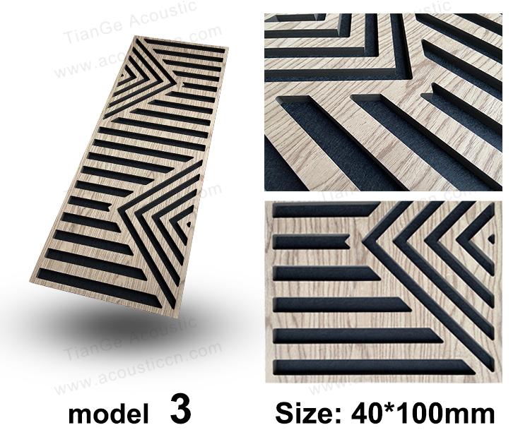 Irregularly Shaped Wood Slat Wall Panel-3